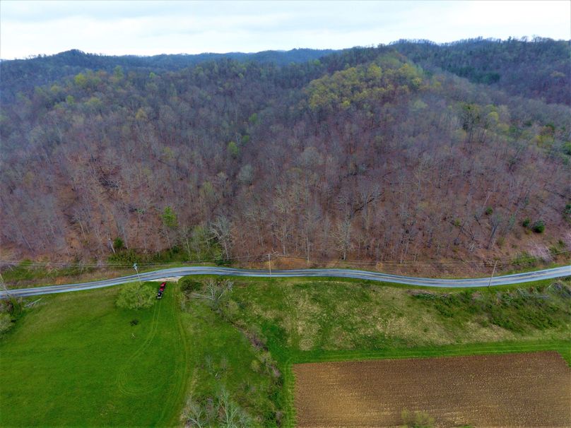 004 awesome aerial drone shot looking north up the valley across ky hwy 1094