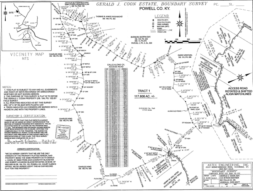 028 powell 117 survey plat map