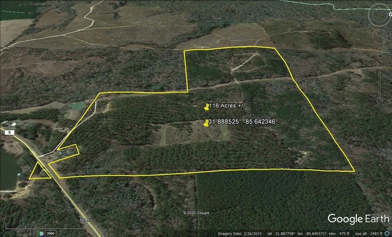 Aerial 5 approx. 116 acres barbour county, al