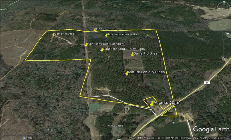 Aerial 6 approx. 116 acres barbour county, al