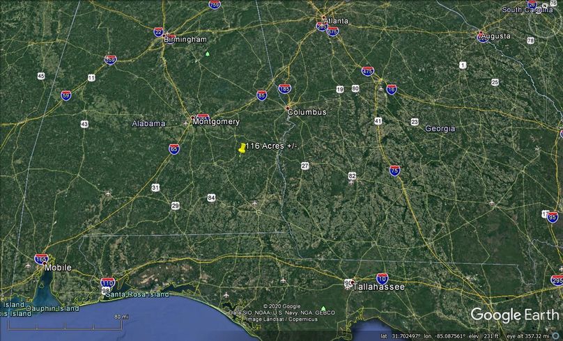 Aerial 9 approx. 116 acres barbour county, al