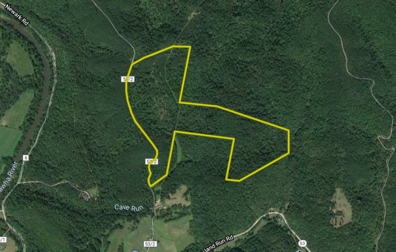 Aerial close up - mcgrath - 109 acres - wirt county wv