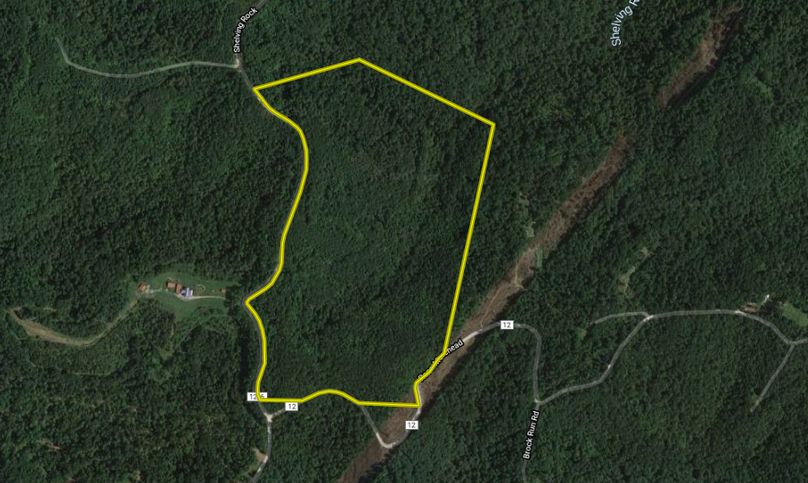 Gilbert - 95 acres - wirt county - aerial close up