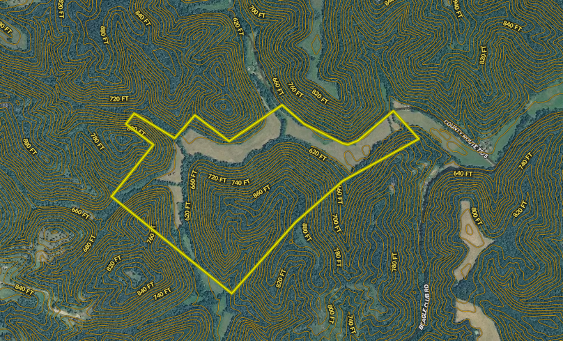 Deweese 172 - mason county - aerial topo