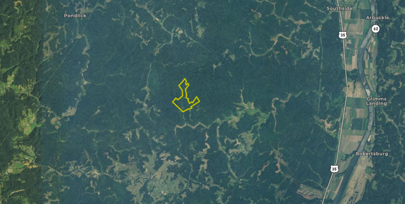 Distant aerial - deweese 3 - mason county wv