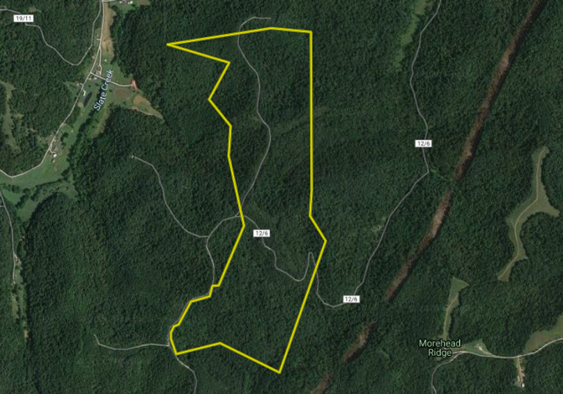 Aerial close up - vincent - wirt county - 225 acres 