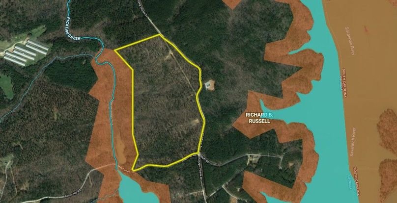 Elbert county 96.13 acres map