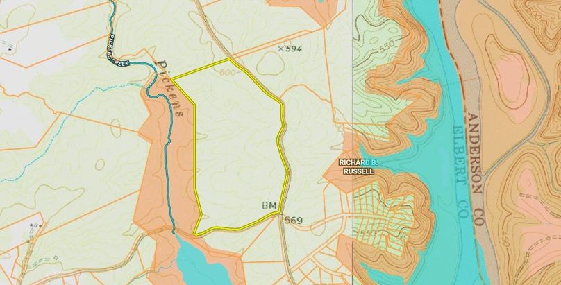 Elbert county 96.13 acres map1