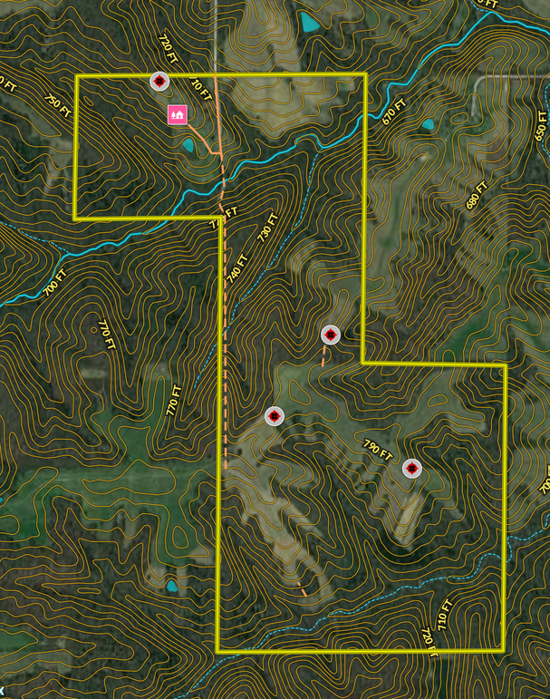 Wapello 280 contour topo