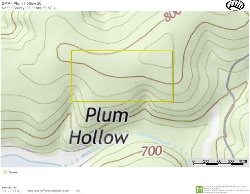 Poole - plum hollow 20 topo