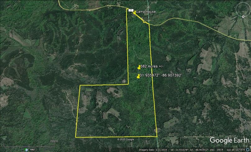 Aerial 4 approx. 382 acres butler county, al