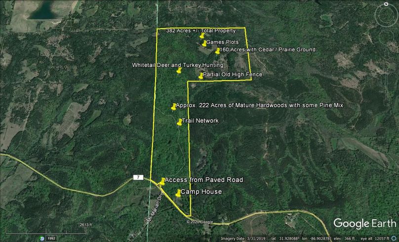Aerial 6 approx. 382 acres butler county, al