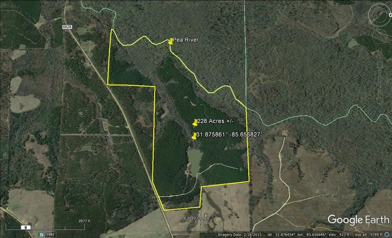 Aerial 5 approx. 228 acres barbour county, al