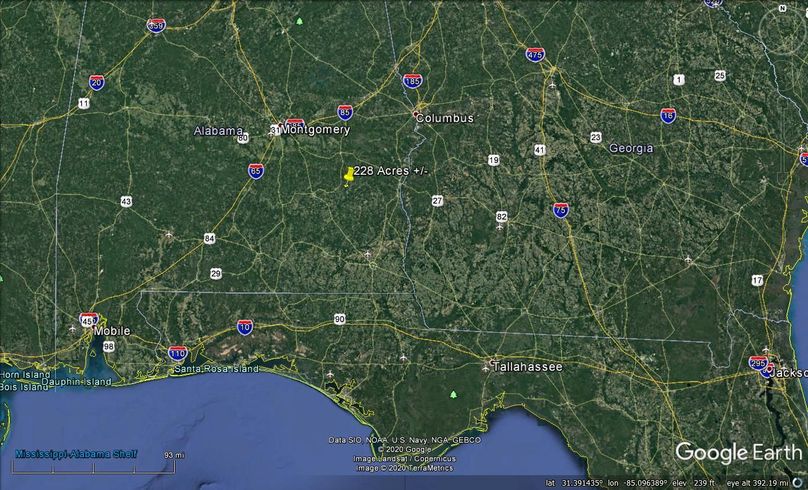 Aerial 8 approx. 228 acres barbour county, al