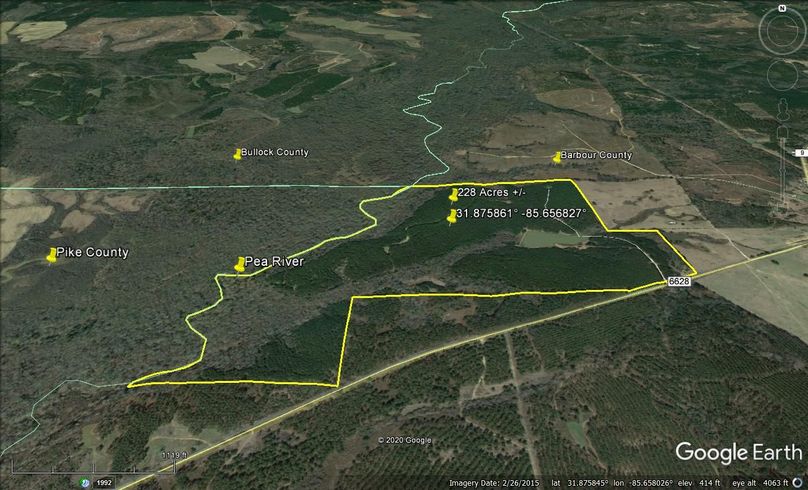 Aerial 2 approx. 228 acres barbour county, al