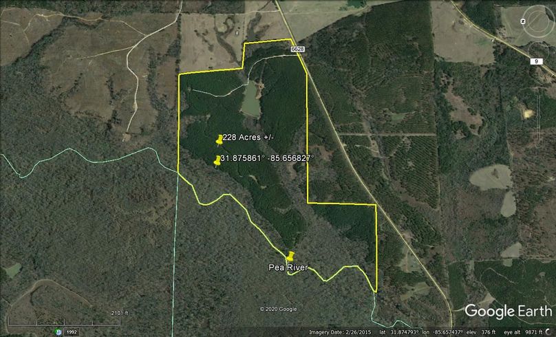 Aerial 3 approx. 228 acres barbour county, al