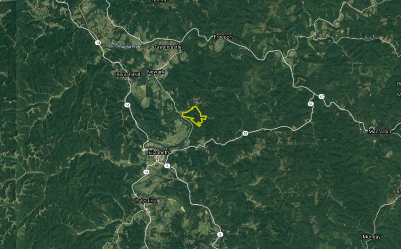 Distant aerial - finchem - 270 acres - wirt county wv