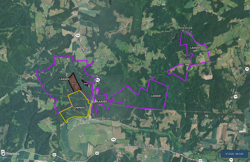 Aerial with leased land