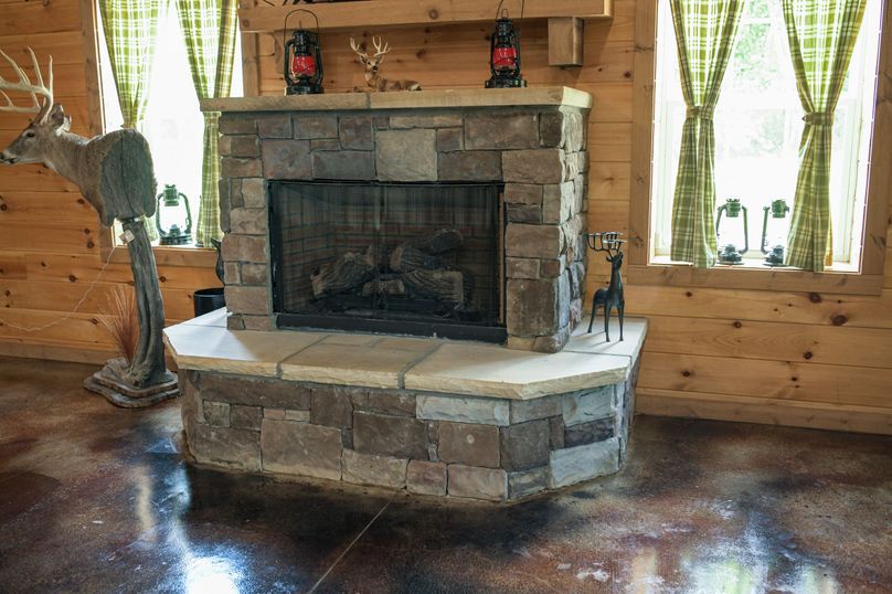 13 lodge fireplace