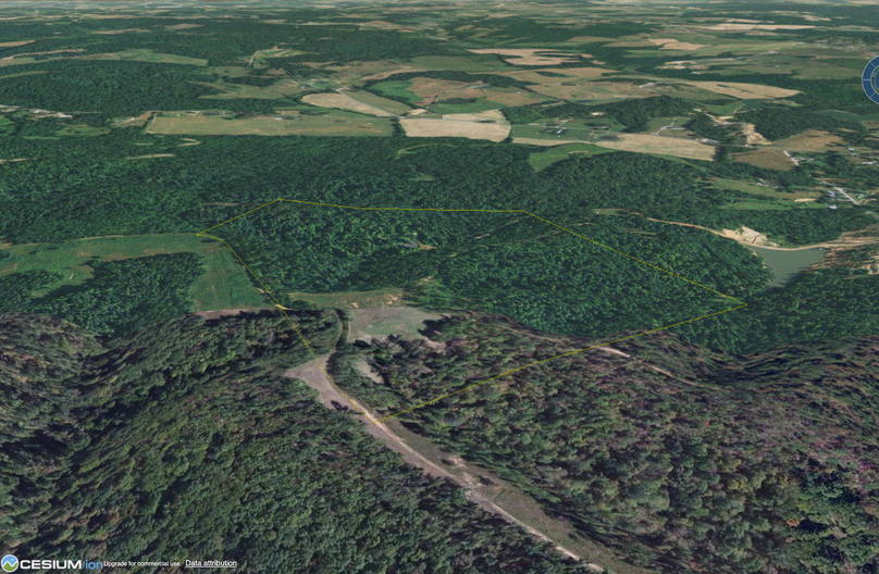 Aerial airplane view