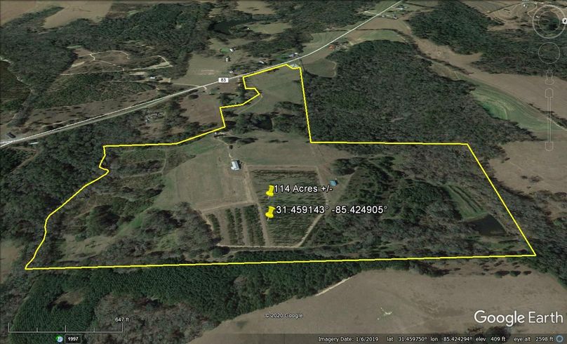 Aerial 5 approx. 114 acres dale county, al