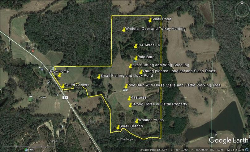 Aerial 6 approx. 114 acres dale county, al