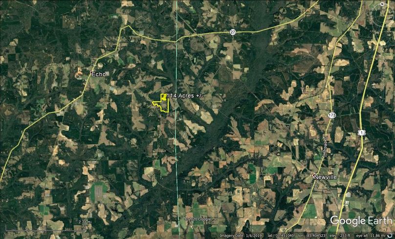 Aerial 7 approx. 114 acres dale county, al