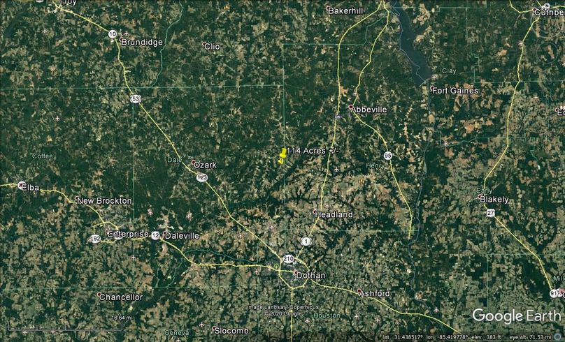 Aerial 8 approx. 114 acres dale county, al