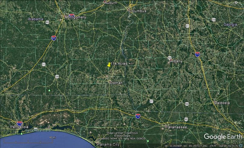 Aerial 9 approx. 114 acres dale county, al