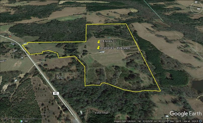 Aerial 2 approx. 114 acres dale county, al