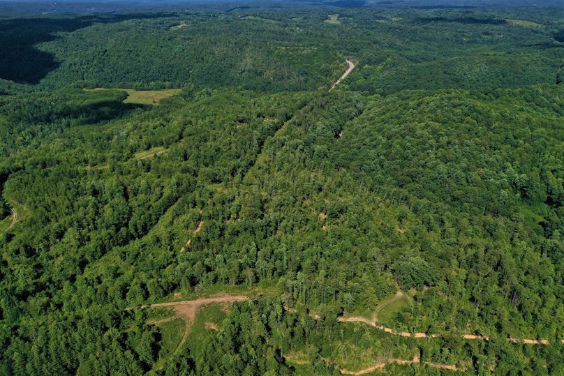 024 aerial drone shot looking east from the western most boundary