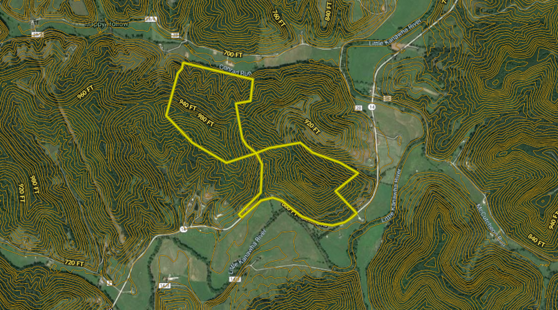 Mullen 154 - wirt county - aerial topo