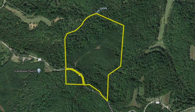 Martin tract - wirt county - 89 acres - aerial close up