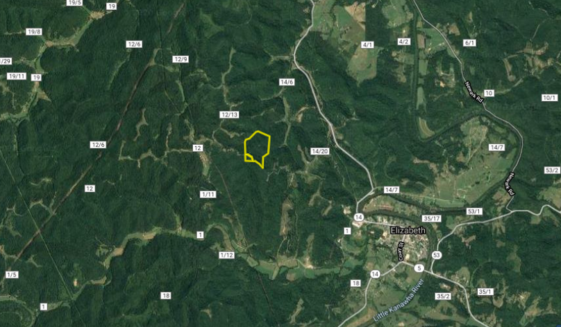 Martin tract - wirt county - 89 acres - distant aerial