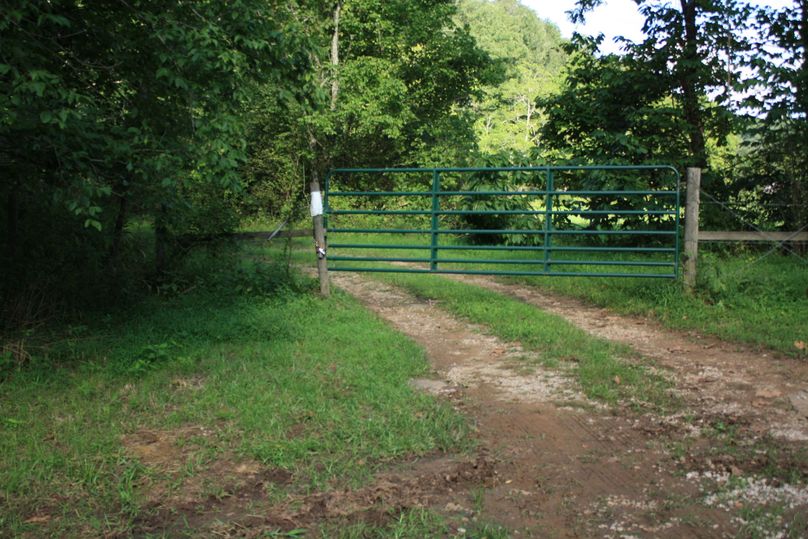 Gated entrance from county road
