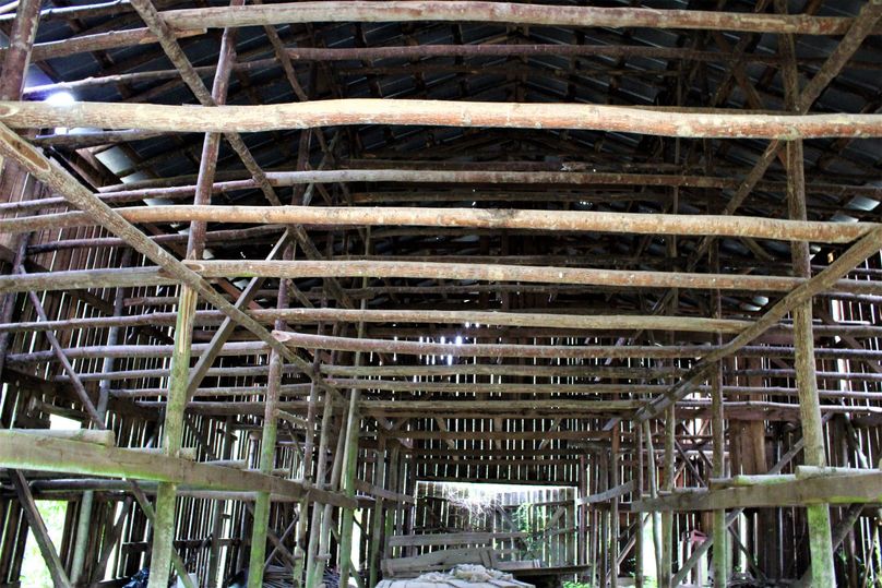 028 inside of the old tobacco barn at the north part of the property