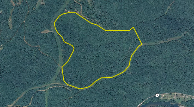 Tcp bright - tract 2 - 118 acres - kanawha county wv - aerial close up