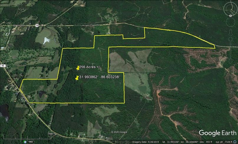 Aerial 4 approx. 256 acres lowndes county, al