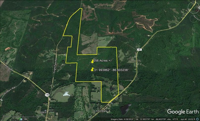 Aerial 5 approx. 256 acres lowndes county, al