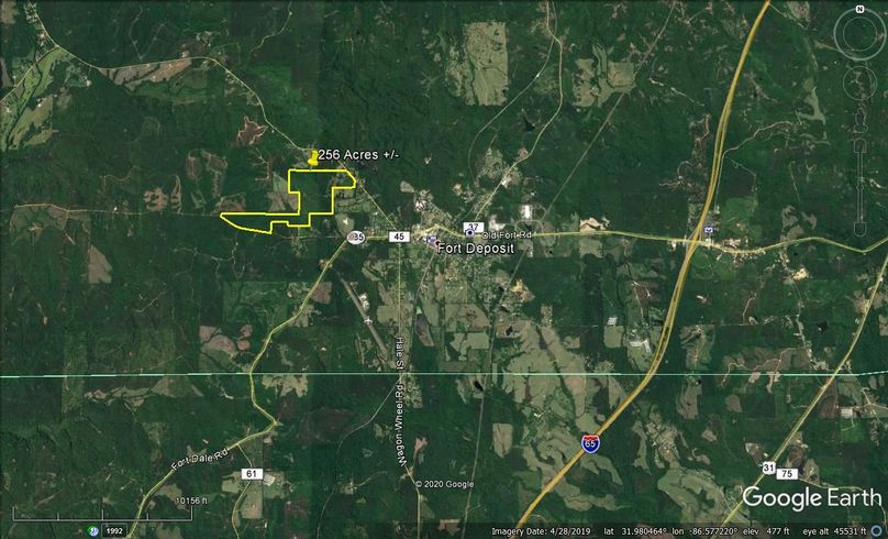 Aerial 7 approx. 256 acres lowndes county, al