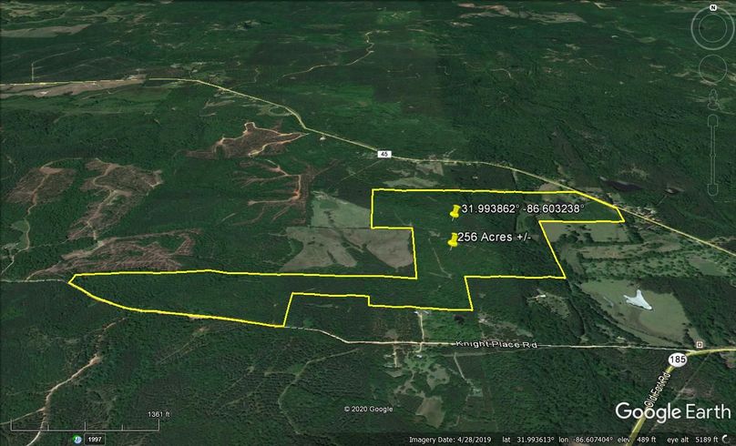 Aerial 2 approx. 256 acres lowndes county, al