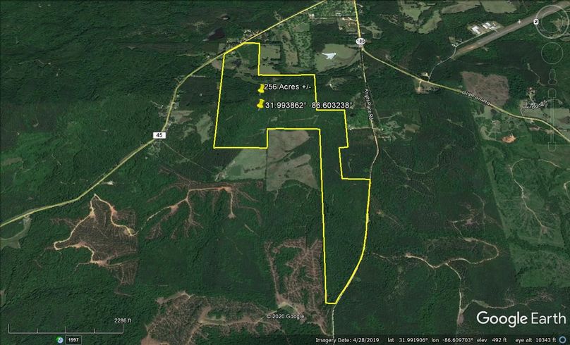 Aerial 3 approx. 256 acres lowndes county, al