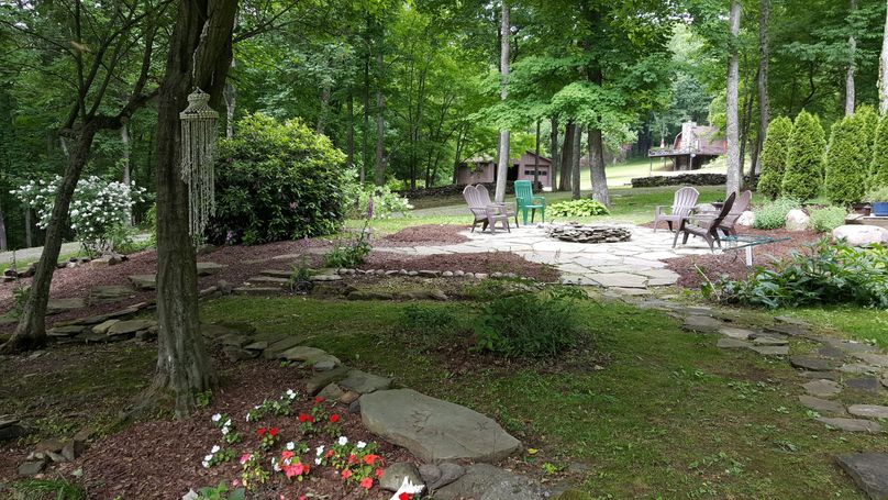 F4 fire pit and patio water and electric ready