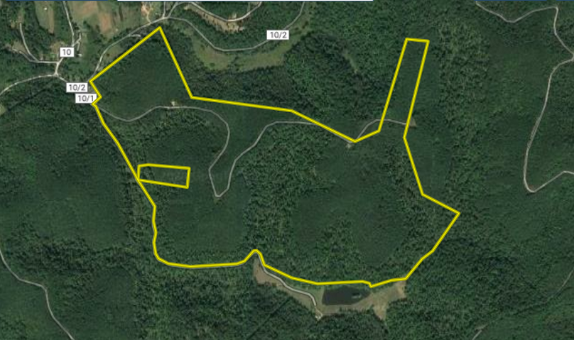 Greencastle 14 - 235 acres - wirt county wv - aerial close up