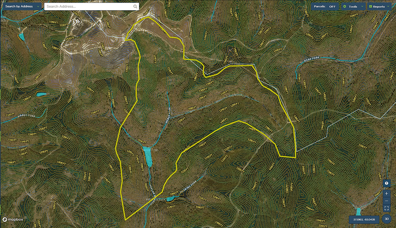 027 breathitt 239 mapright zoomed in with contour lines and waterways