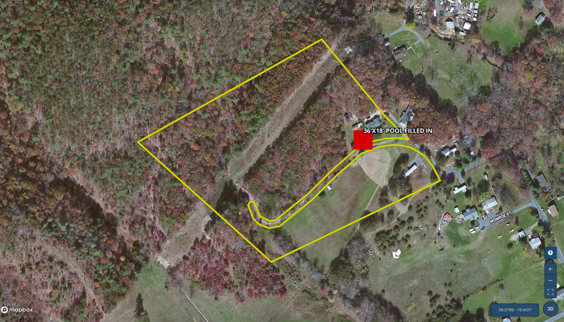 Aerial 5 pool filled in