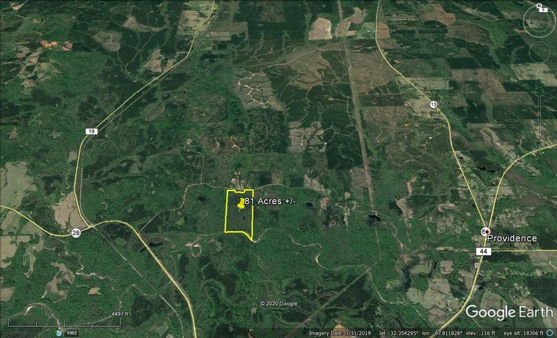 Aerial 6 approx. 81 acres marengo county, al
