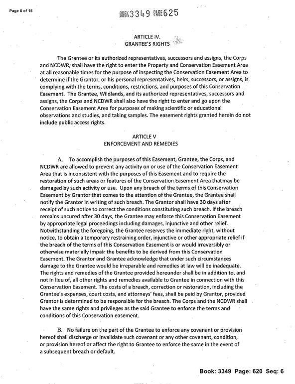 Recorded conservation easement page 06