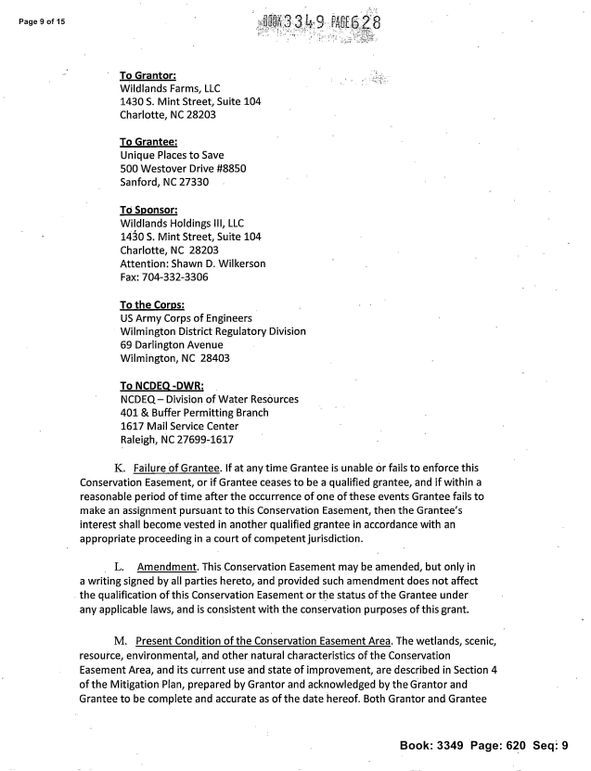 Recorded conservation easement page 09