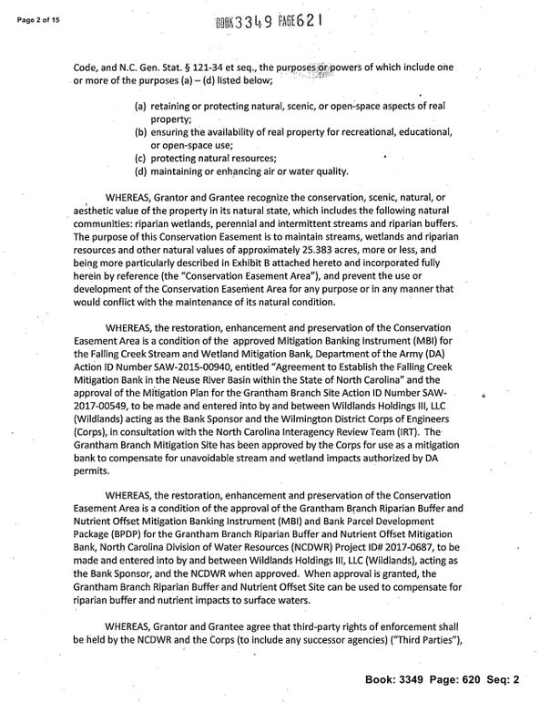 Recorded conservation easement page 02